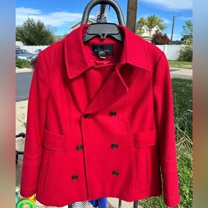 Red Pea Coat